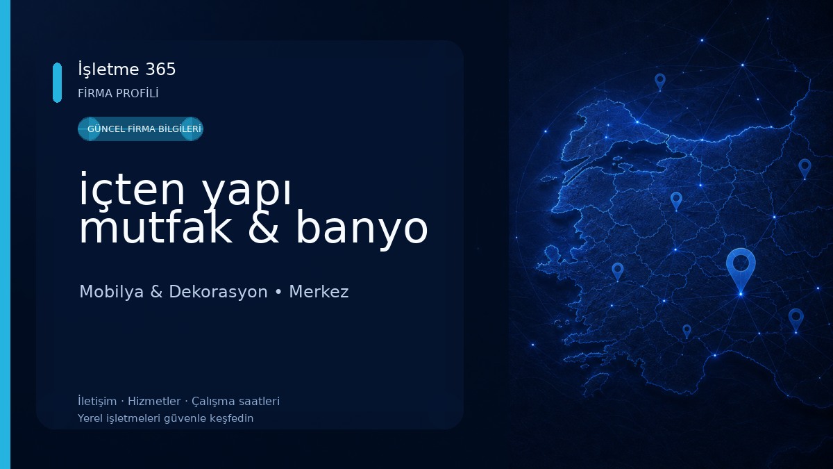 içten yapı mutfak & banyo Mobilya & Dekorasyon