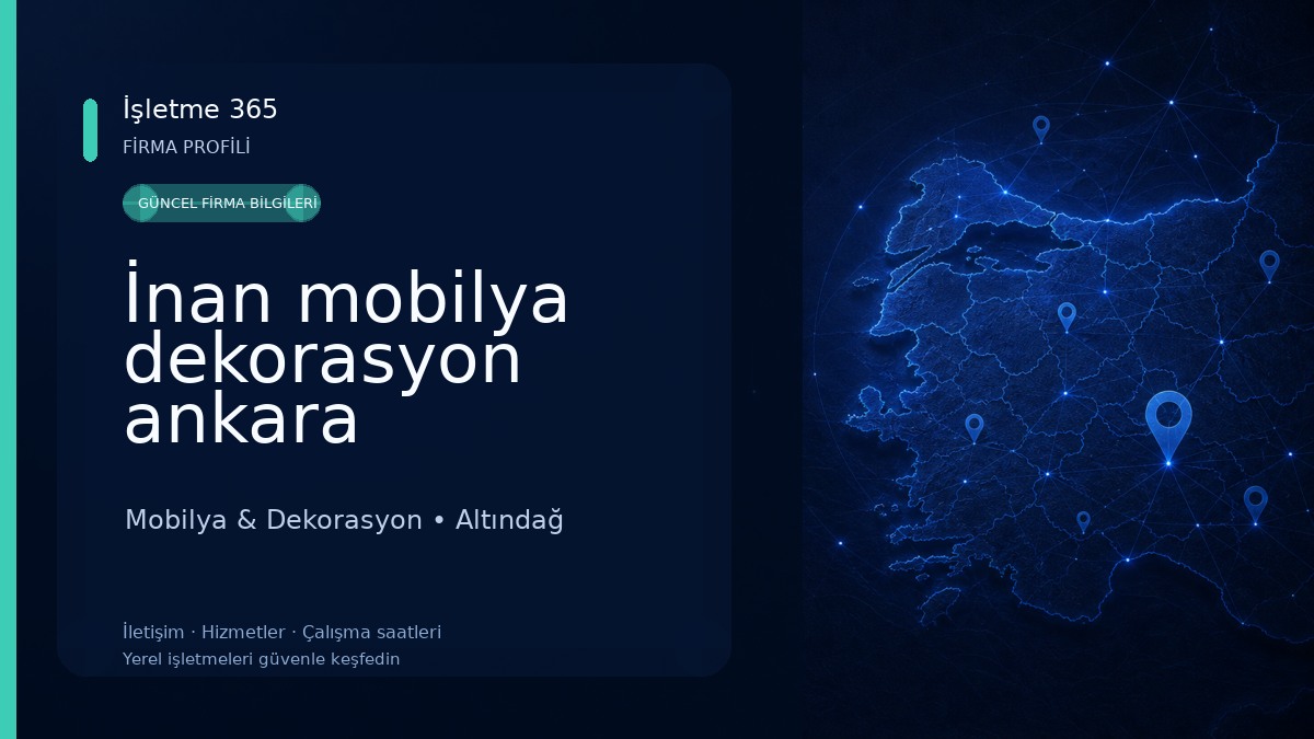 İnan mobilya dekorasyon ankara Mobilya & Dekorasyon