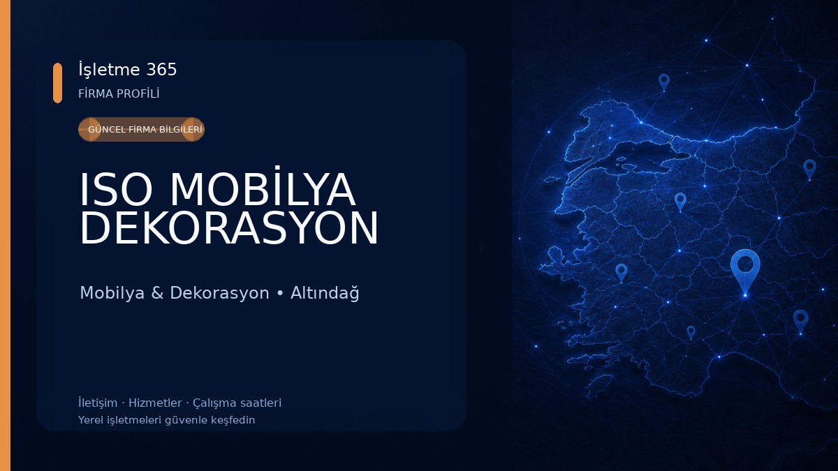 ISO MOBİLYA DEKORASYON Mobilya & Dekorasyon