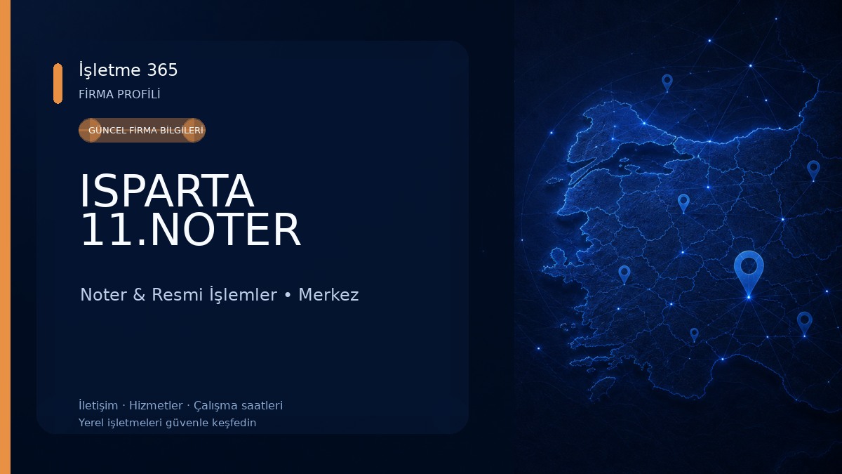 ISPARTA 11.NOTER 