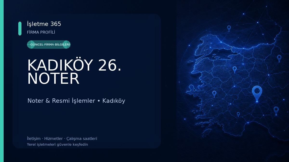 KADIKÖY 26. NOTER