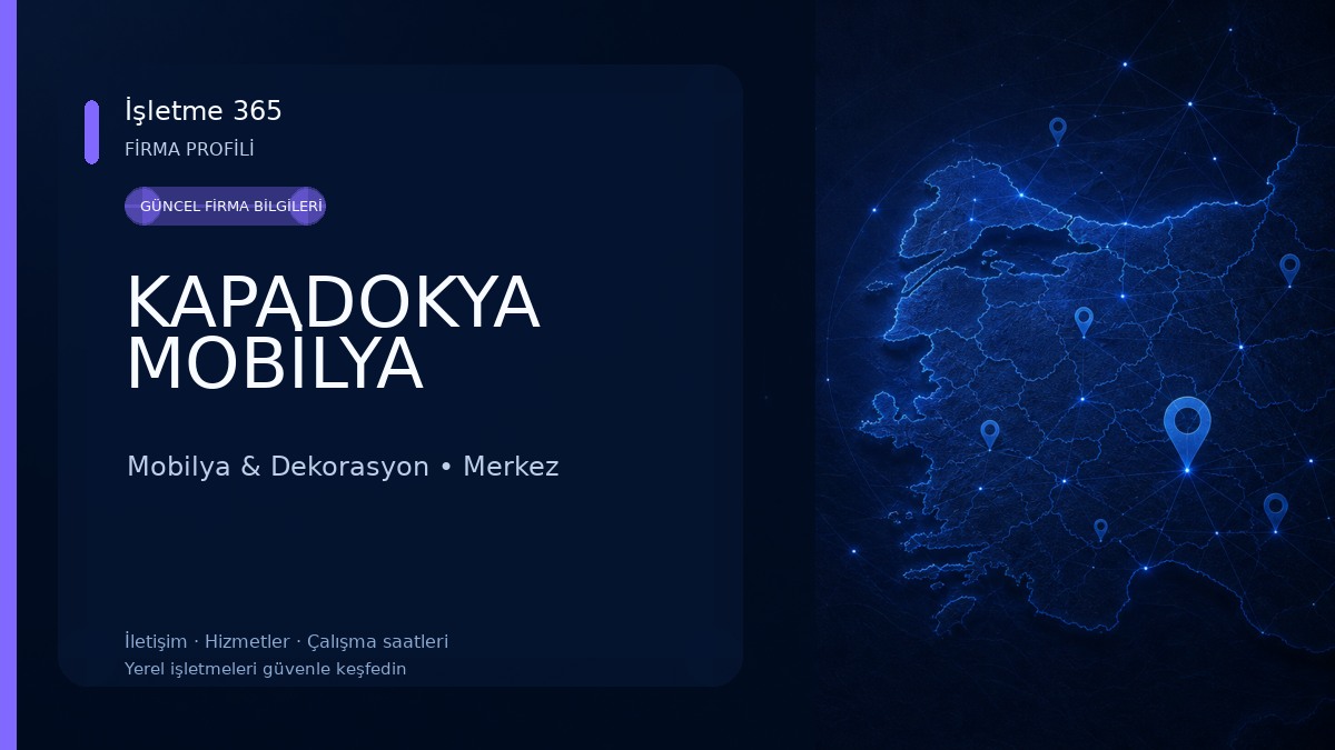 KAPADOKYA MOBİLYA Mobilya & Dekorasyon