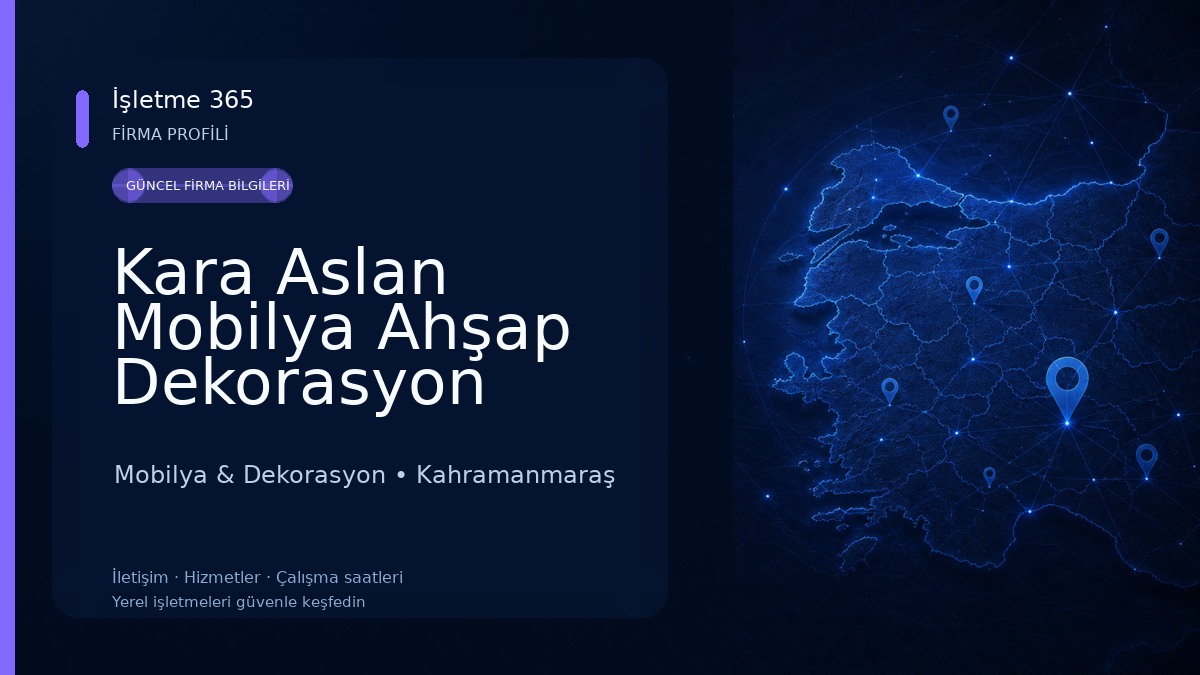 Kara Aslan Mobilya Ahşap Dekorasyon