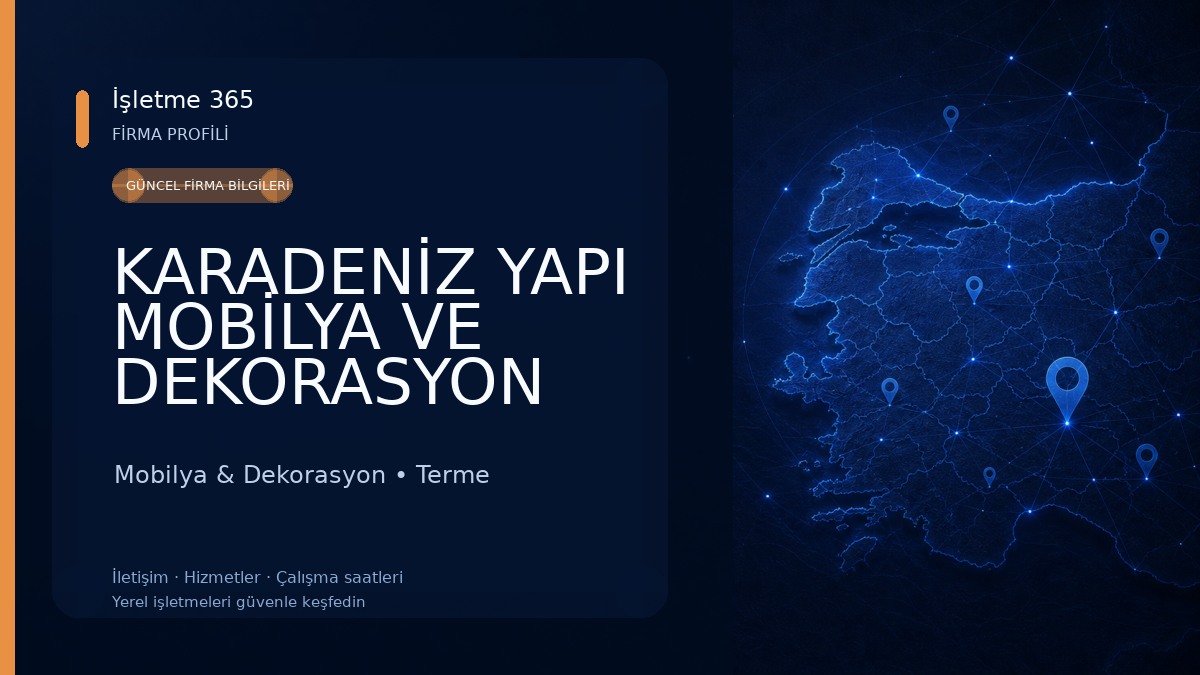 KARADENİZ YAPI MOBİLYA VE DEKORASYON Mobilya & Dekorasyon