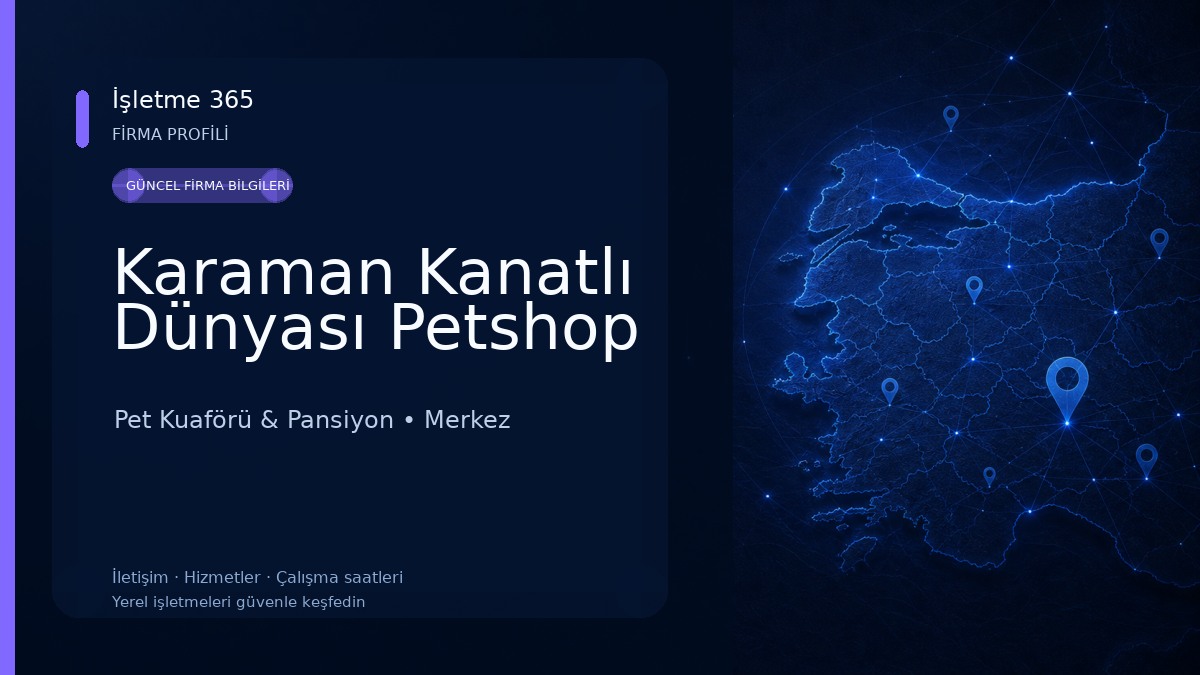 Karaman Kanatlı Dünyası Petshop