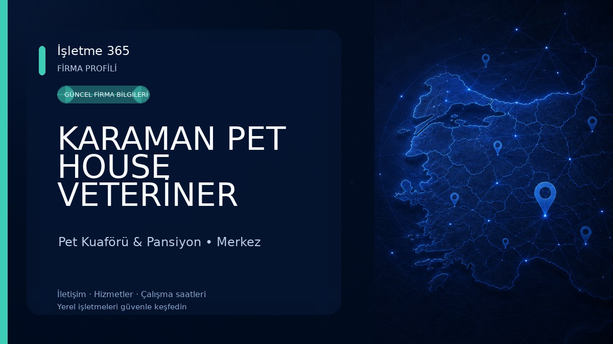 KARAMAN PET HOUSE VETERİNER KLİNİĞİ ( DURSUNE YANAR) Pet Kuaförü & Pansiyon