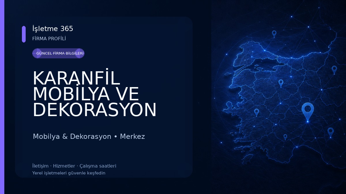 KARANFİL MOBİLYA VE DEKORASYON