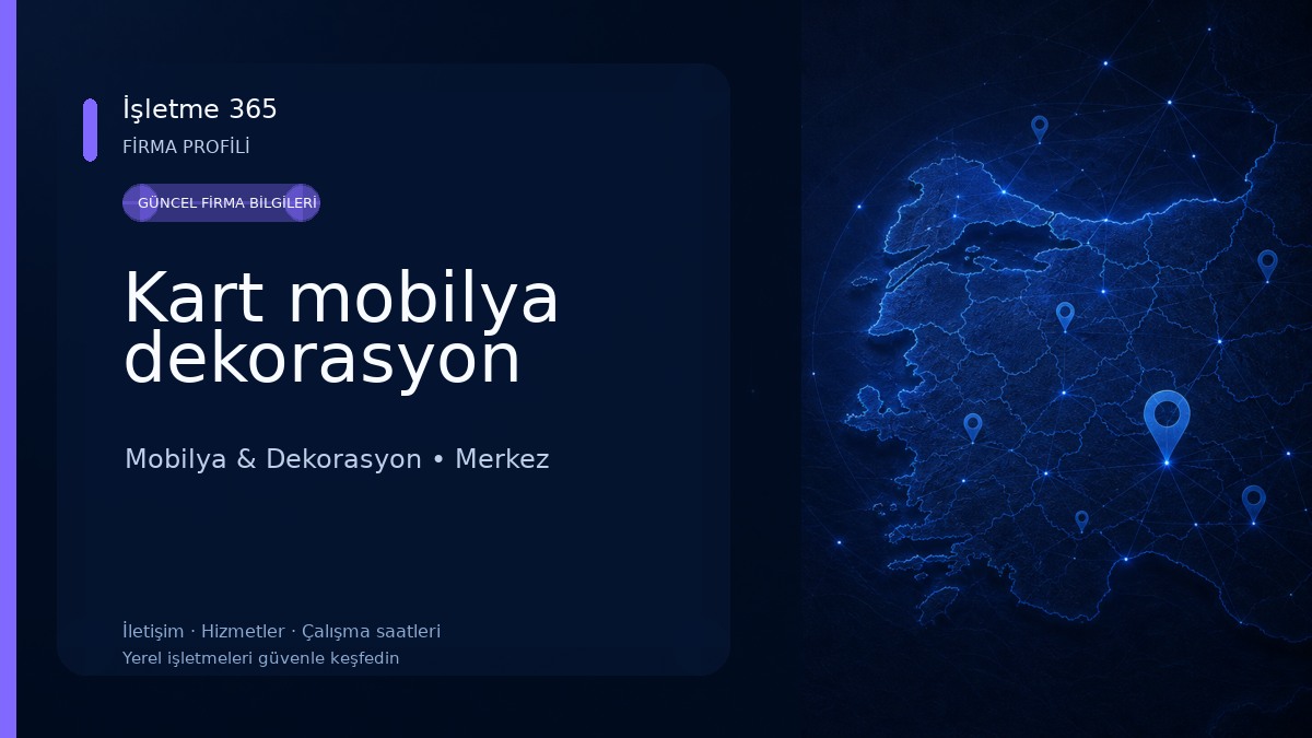 Kart mobilya dekorasyon Mobilya & Dekorasyon