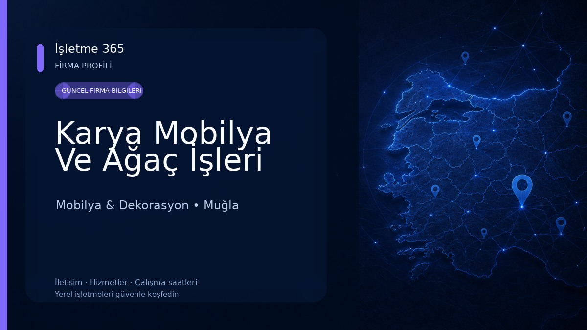 Karya Mobilya Ve Ağaç İşleri Mobilya & Dekorasyon