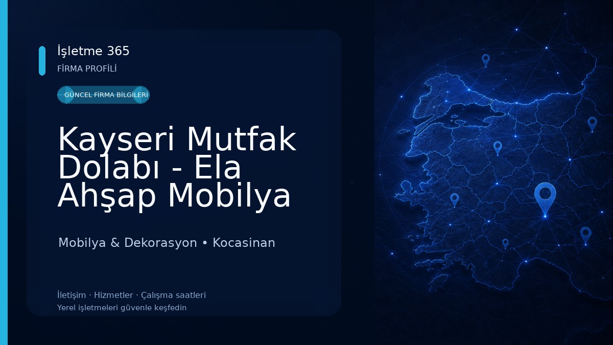 Kayseri Mutfak Dolabı - Ela Ahşap Mobilya Mobilya & Dekorasyon