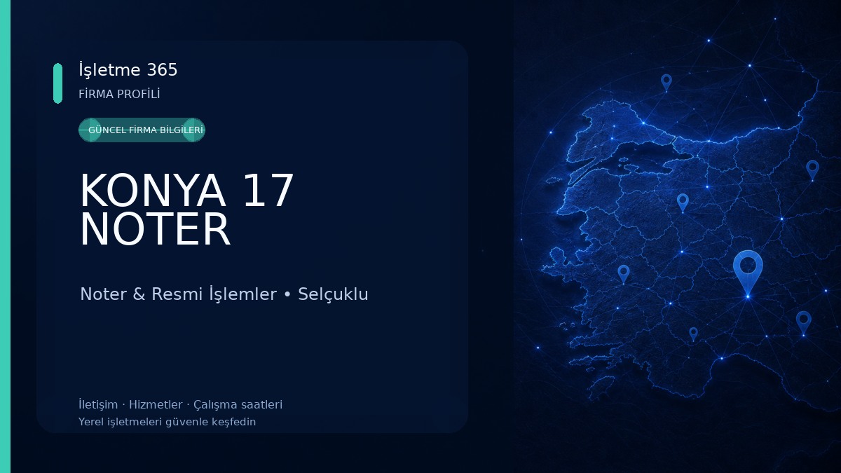 KONYA 17 NOTER