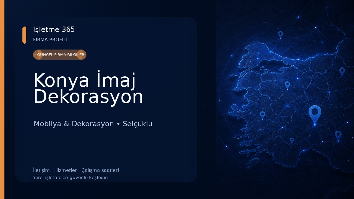 Konya İmaj Dekorasyon Mobilya & Dekorasyon