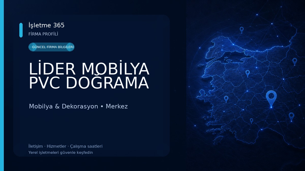 LİDER MOBİLYA PVC DOĞRAMA 