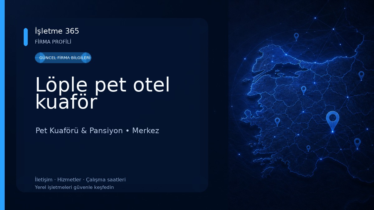 Löple pet otel kuaför Pet Kuaförü & Pansiyon