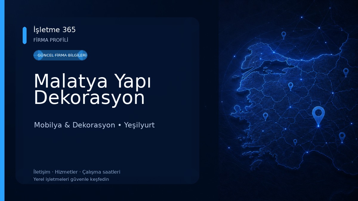 Malatya Yapı Dekorasyon Mobilya & Dekorasyon