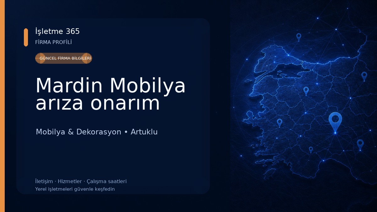 Mardin Mobilya arıza onarım Mobilya & Dekorasyon