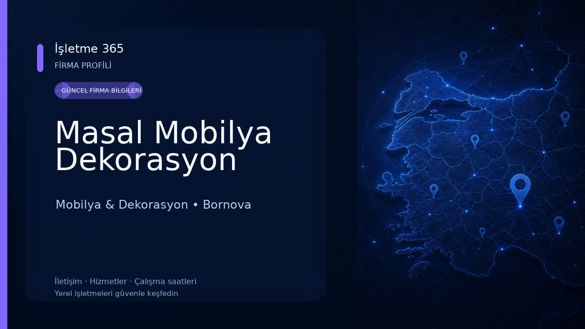 Masal Mobilya Dekorasyon