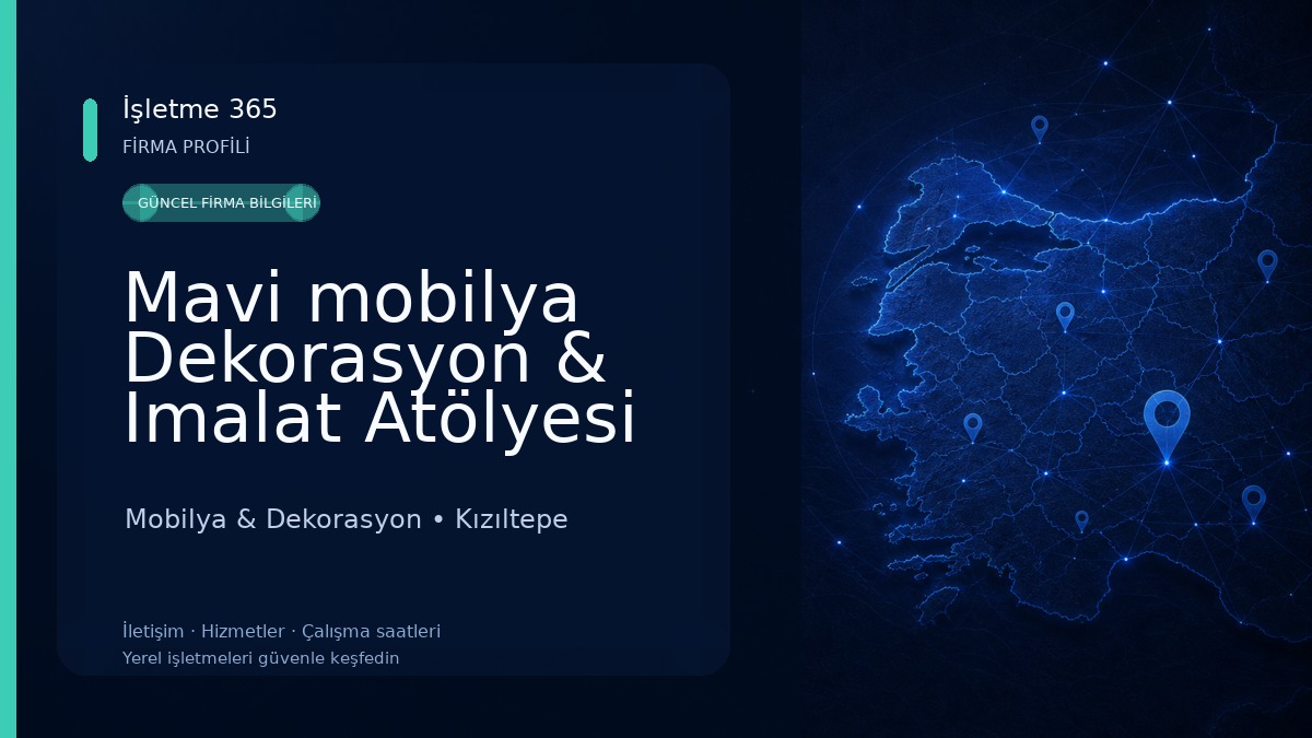 Mavi mobilya Dekorasyon & Imalat Atölyesi Mobilya & Dekorasyon