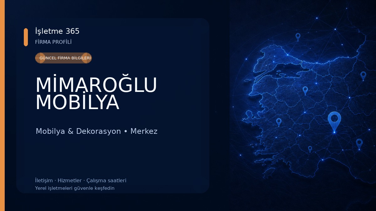 MİMAROĞLU MOBİLYA Mobilya & Dekorasyon