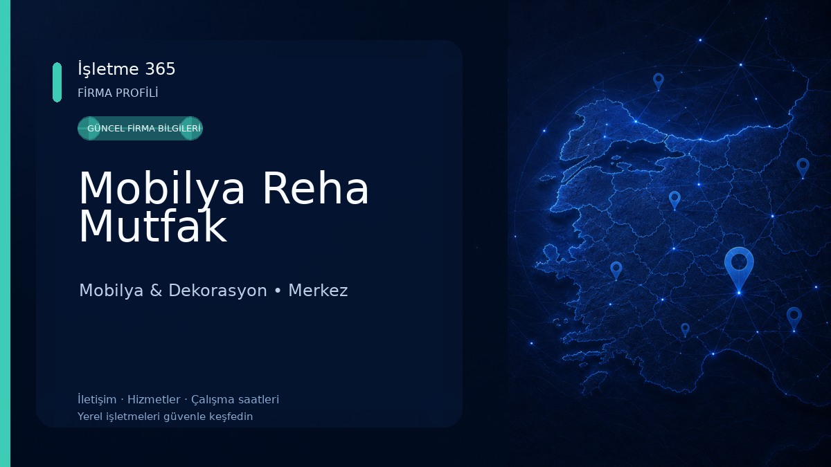 Mobilya Reha Mutfak Mobilya & Dekorasyon