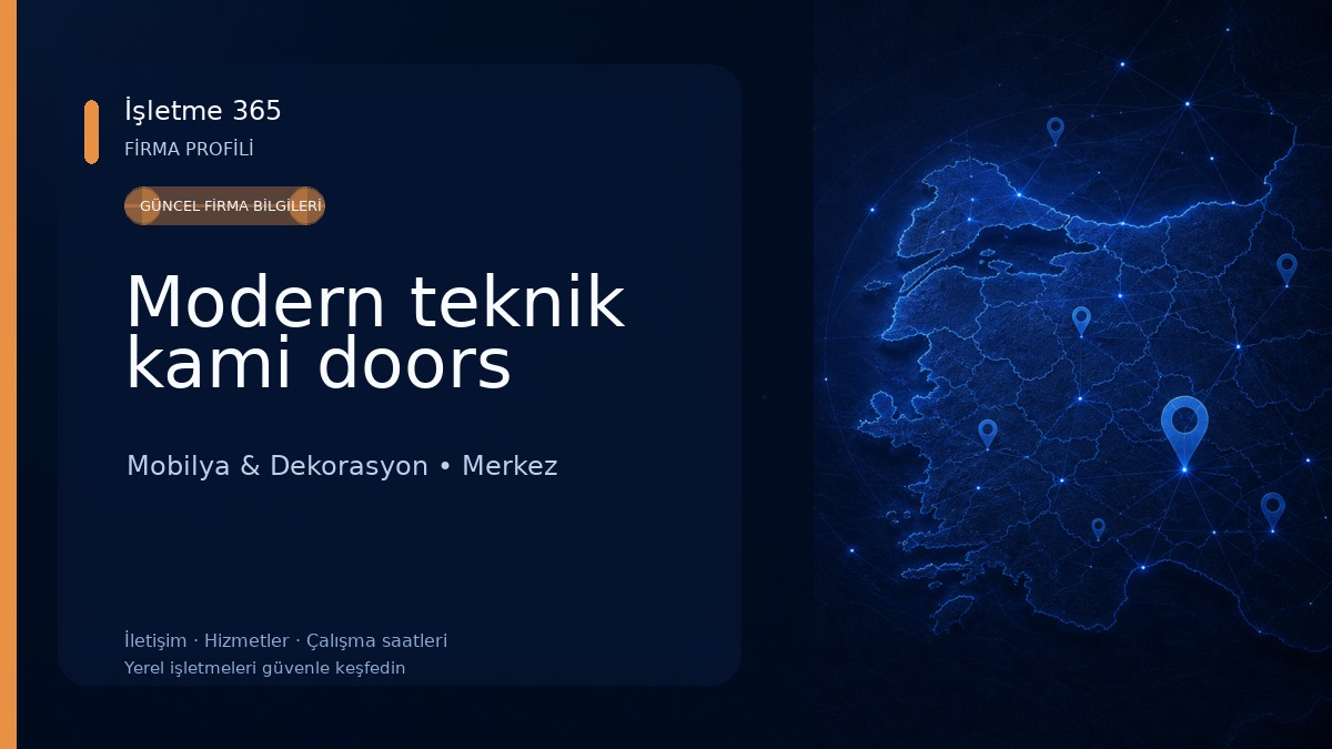 Modern teknik kami doors 