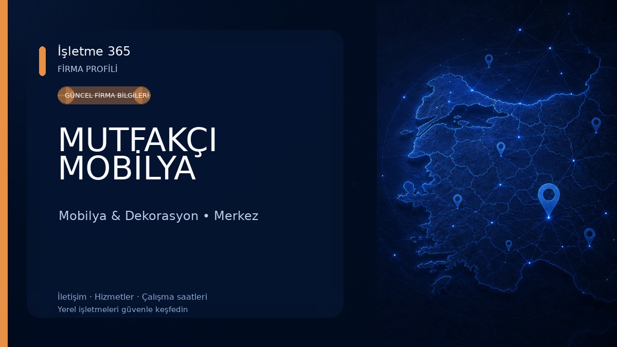 MUTFAKÇI MOBİLYA 