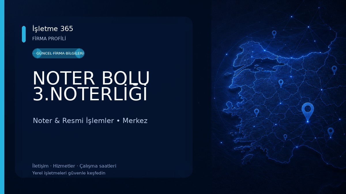 NOTER BOLU 3.NOTERLİĞİ 