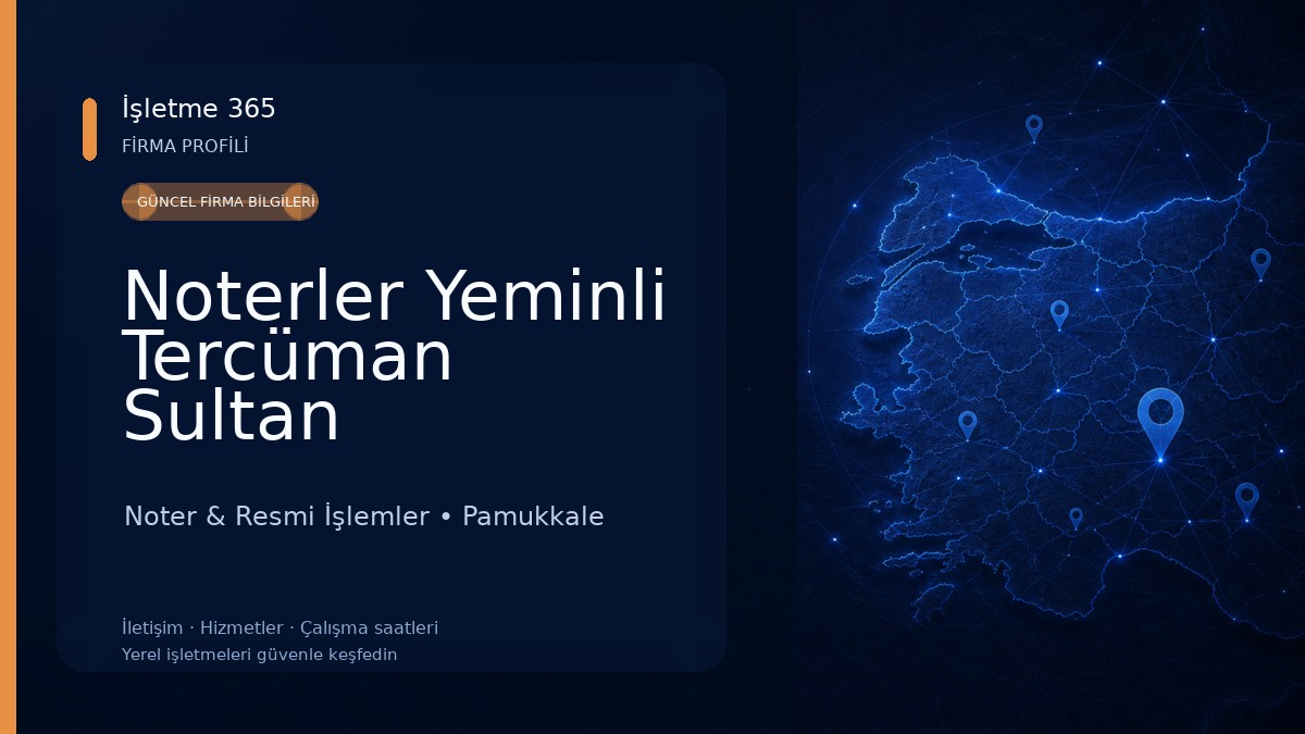 Noterler Yeminli Tercüman Sultan Demirhan - Selin Demirhan Ergezer