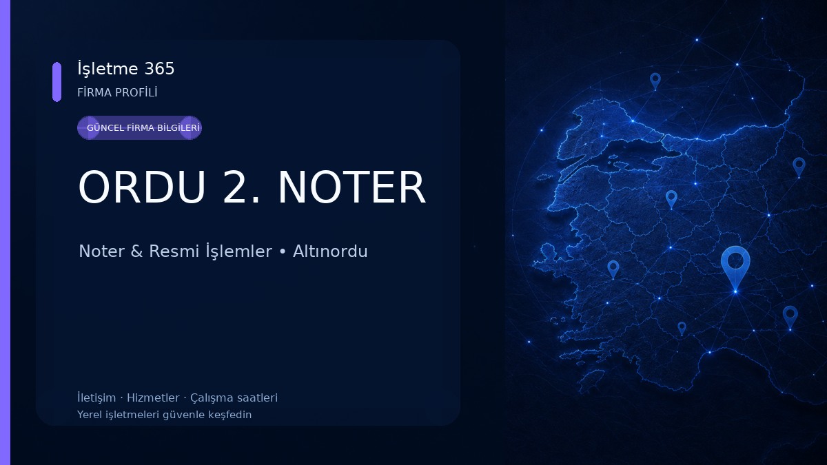 ORDU 2. NOTER 