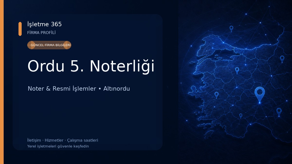 Ordu 5. Noterliği