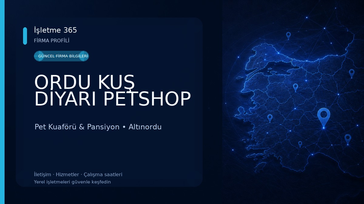 ORDU KUŞ DİYARI PETSHOP Pet Kuaförü & Pansiyon