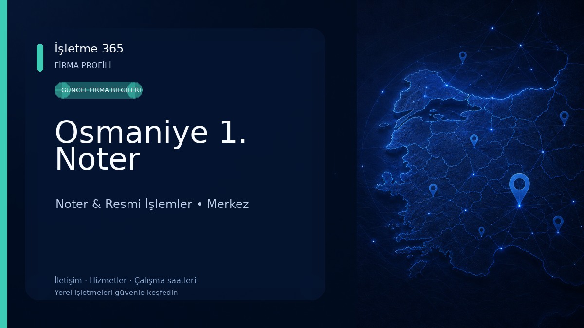 Osmaniye 1. Noter 