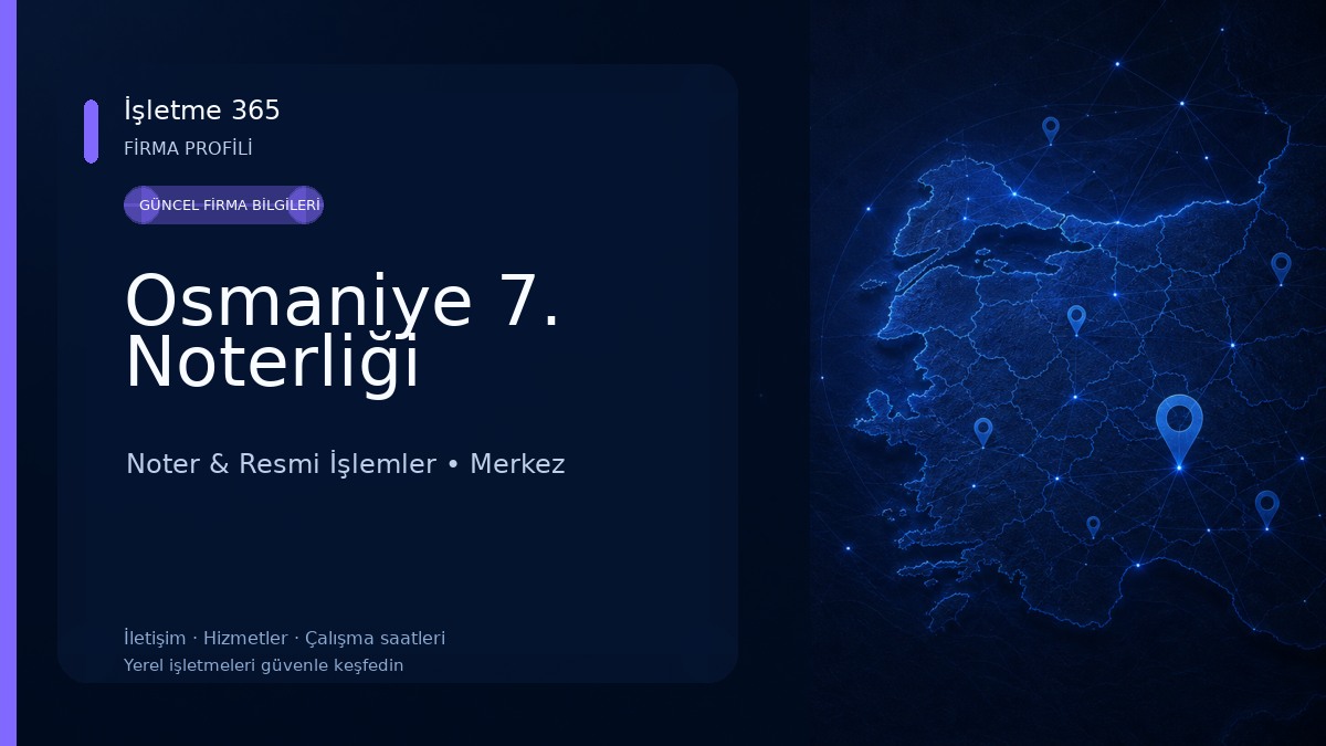 Osmaniye 7. Noterliği