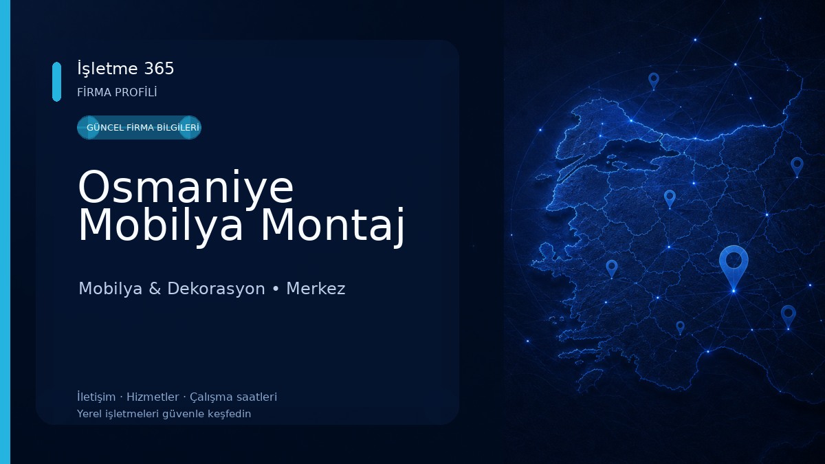 Osmaniye Mobilya Montaj