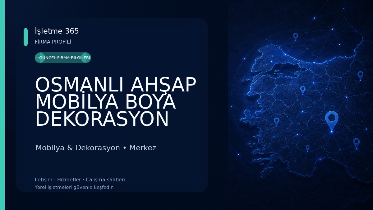 OSMANLI AHŞAP MOBİLYA BOYA DEKORASYON Mobilya & Dekorasyon