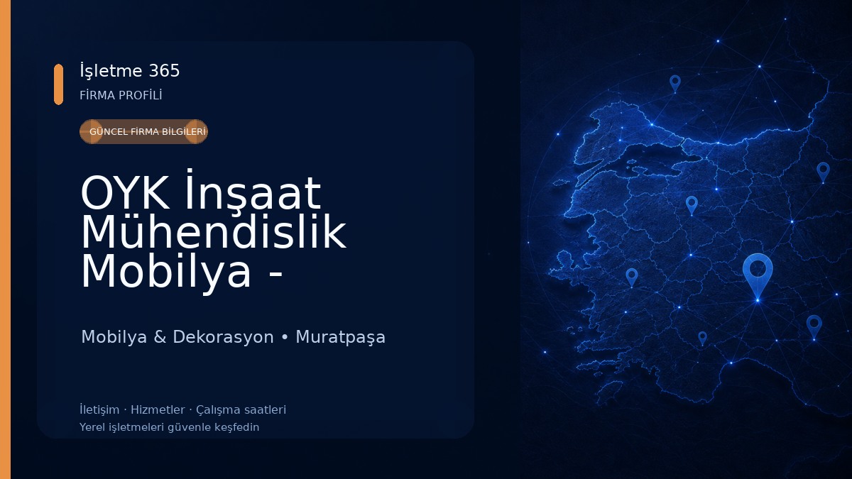 OYK İnşaat Mühendislik Mobilya - Antalya Anahtar Teslim Tadilat ve Dekorasyon
