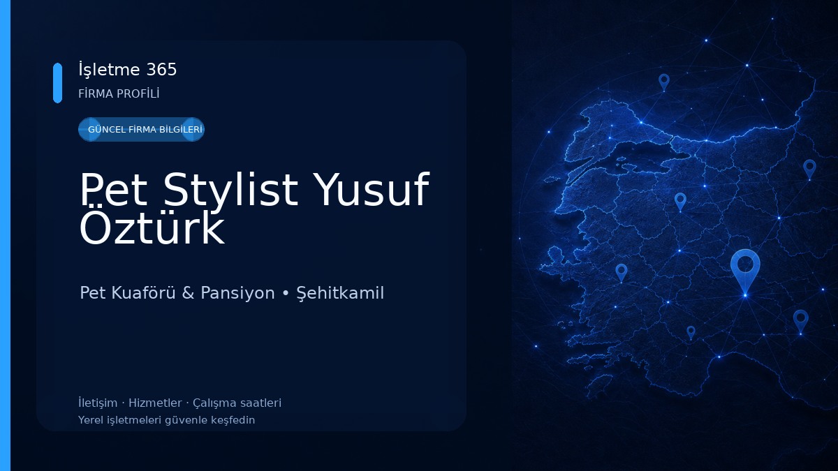 Pet Stylist Yusuf Öztürk 