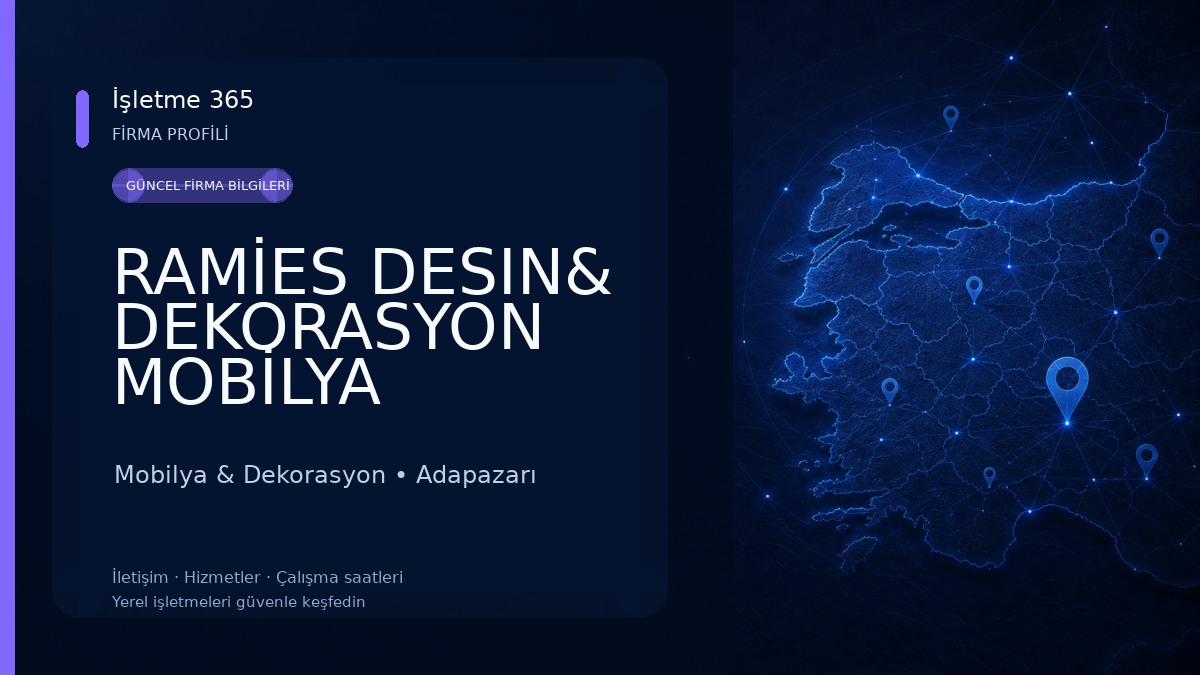 RAMİES DESIN& DEKORASYON MOBİLYA Mobilya & Dekorasyon