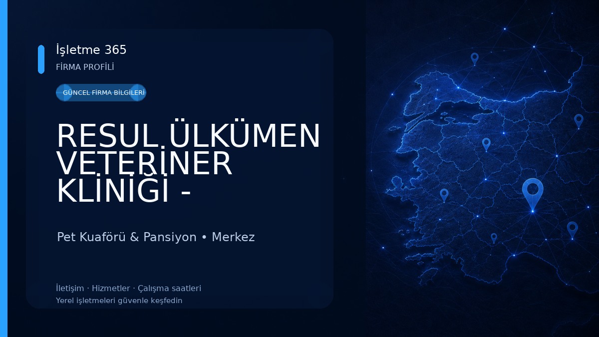 RESUL ÜLKÜMEN VETERİNER KLİNİĞİ - KARAMAN VETERİNER