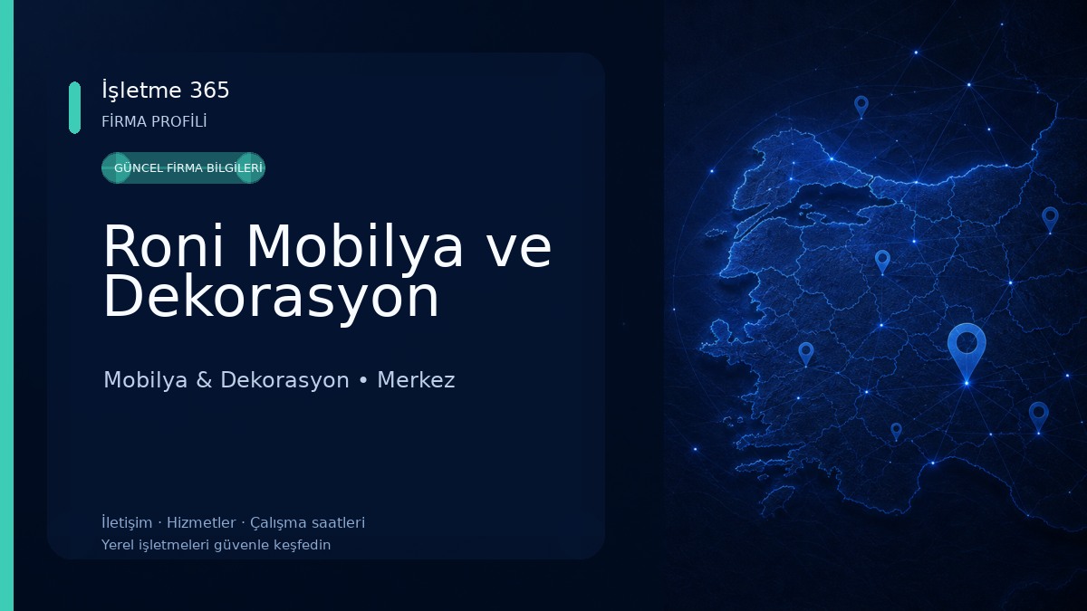 Roni Mobilya ve Dekorasyon 
