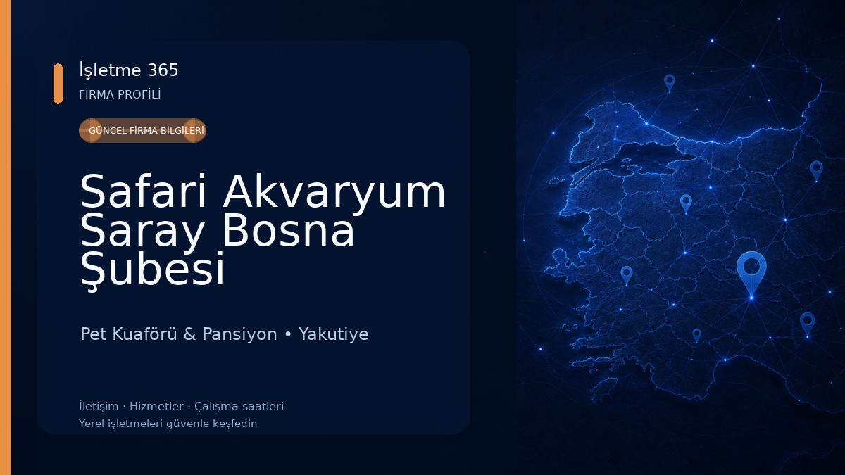 Safari Akvaryum Saray Bosna Şubesi Pet Kuaförü & Pansiyon