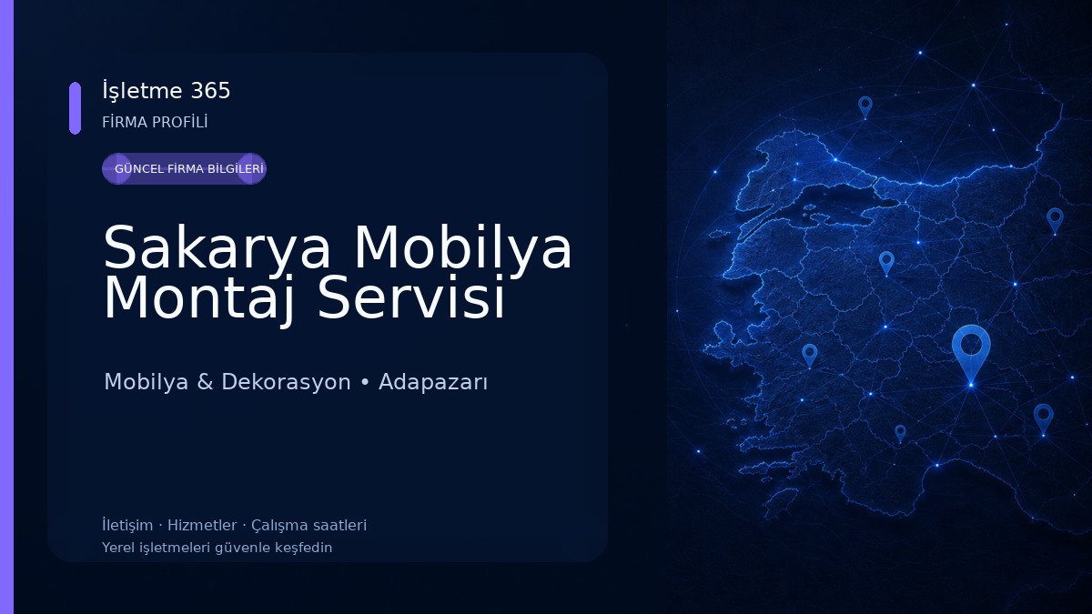 Sakarya Mobilya Montaj Servisi Mobilya & Dekorasyon
