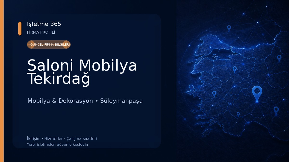 Saloni Mobilya Tekirdağ 