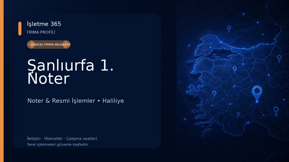 Şanlıurfa 1. Noter 