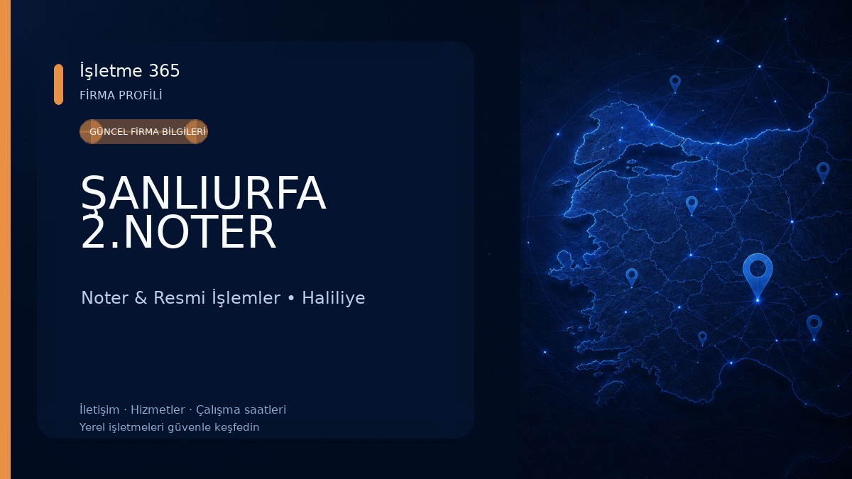 ŞANLIURFA 2.NOTER