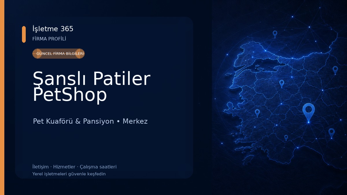 Şanslı Patiler PetShop