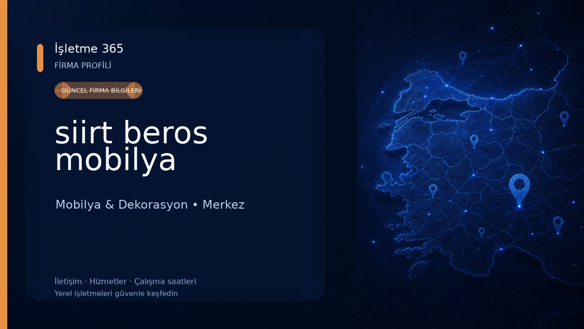 siirt beros mobilya Mobilya & Dekorasyon