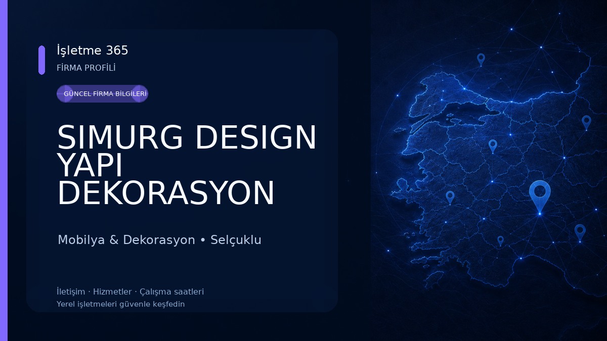 SIMURG DESIGN YAPI DEKORASYON KONYA TADİLAT Mobilya & Dekorasyon