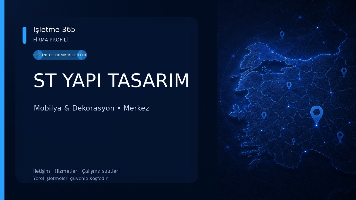 ST YAPI TASARIM Mobilya & Dekorasyon