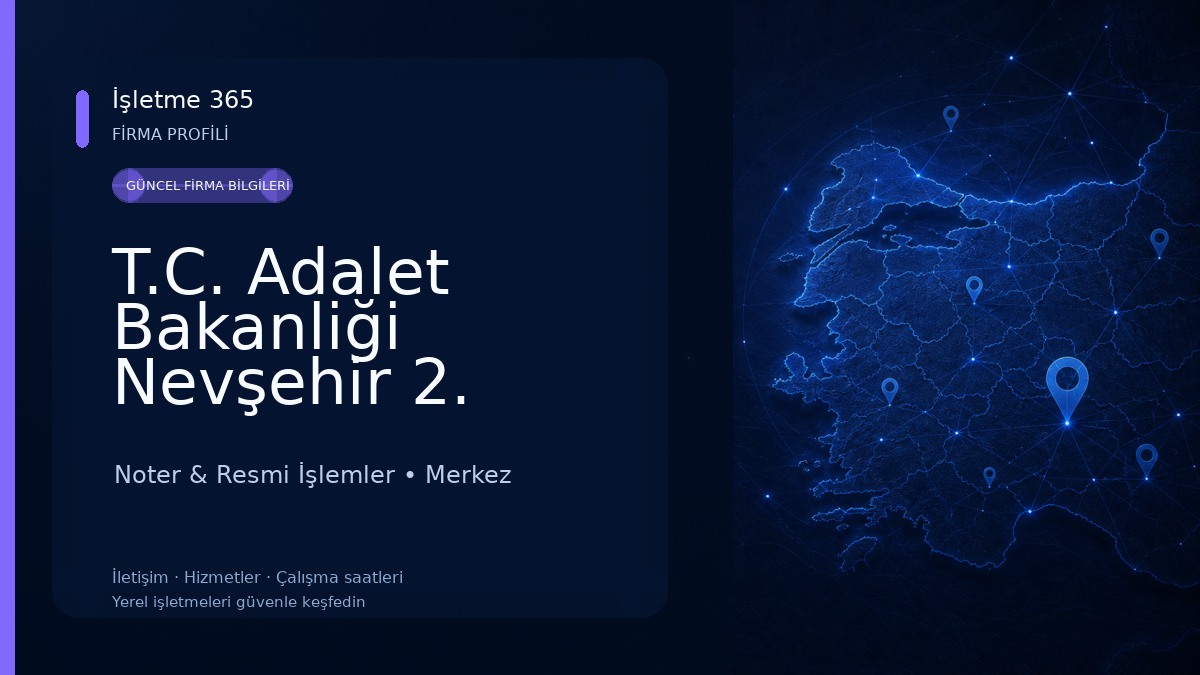 T.C. Adalet Bakanliği Nevşehir 2. Noterliği 